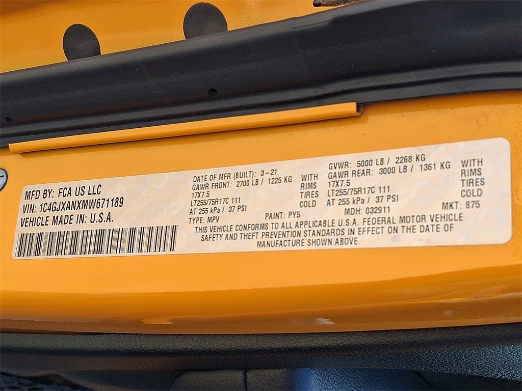 2021 Jeep Wrangler Willys