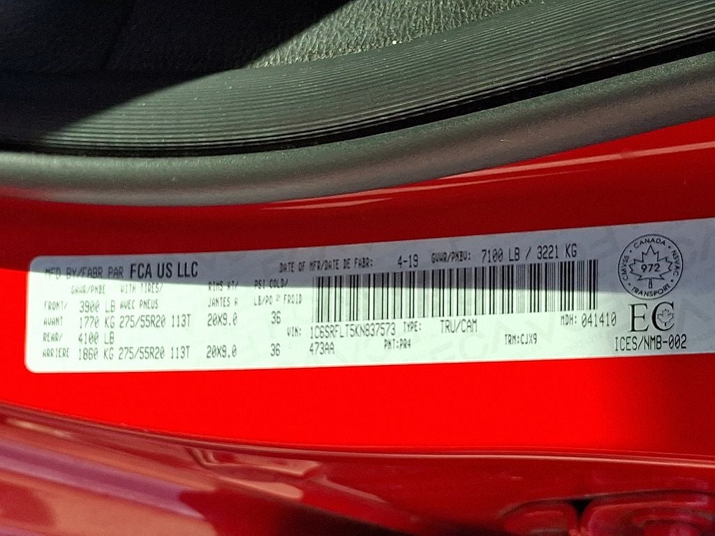 2019 RAM 1500 Laramie Sport