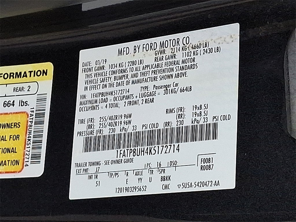 2019 Ford Mustang EcoBoost Premium