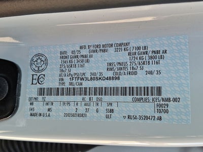 2025 Ford F-150 XLT Tuxedo Edition