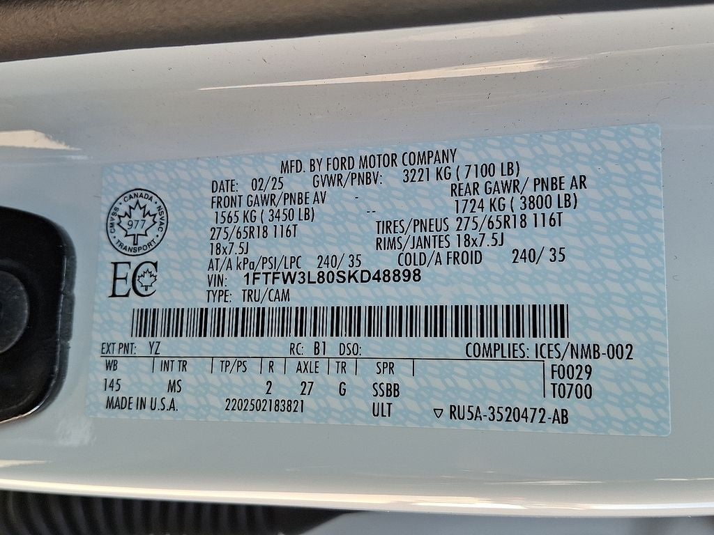 2025 Ford F-150 XLT Tuxedo Edition