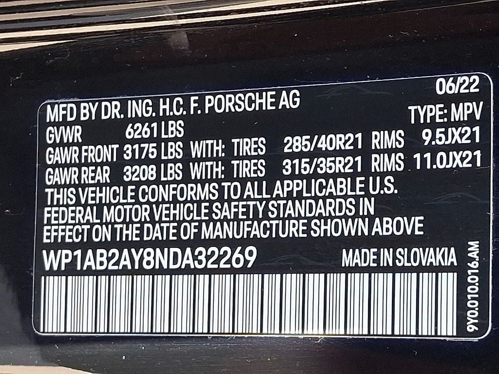 2022 Porsche Cayenne S Platinum Edition