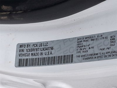 2020 RAM 1500 Big Horn/Lone Star