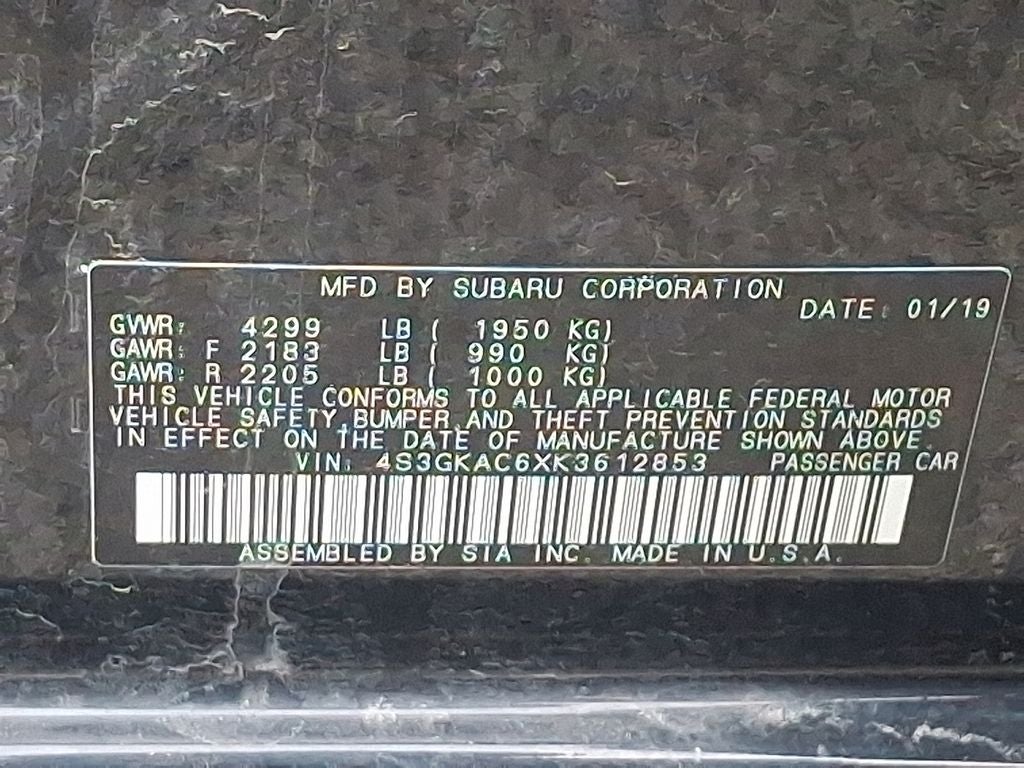 2019 Subaru Impreza 2.0i Premium