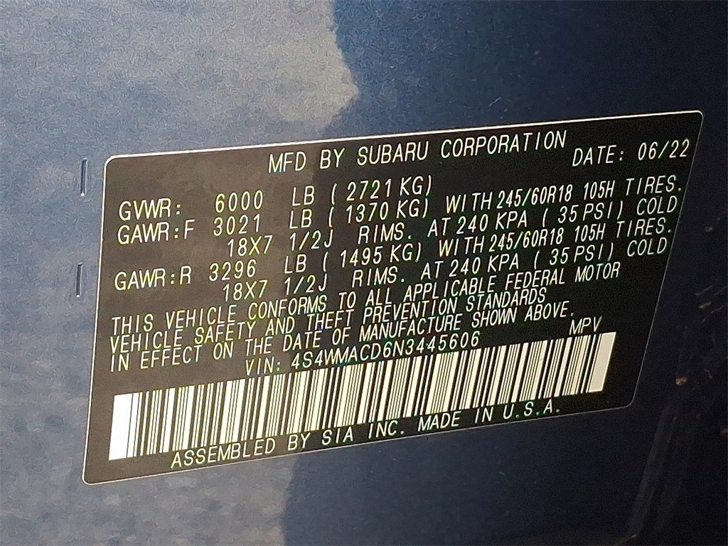 2022 Subaru Ascent Premium