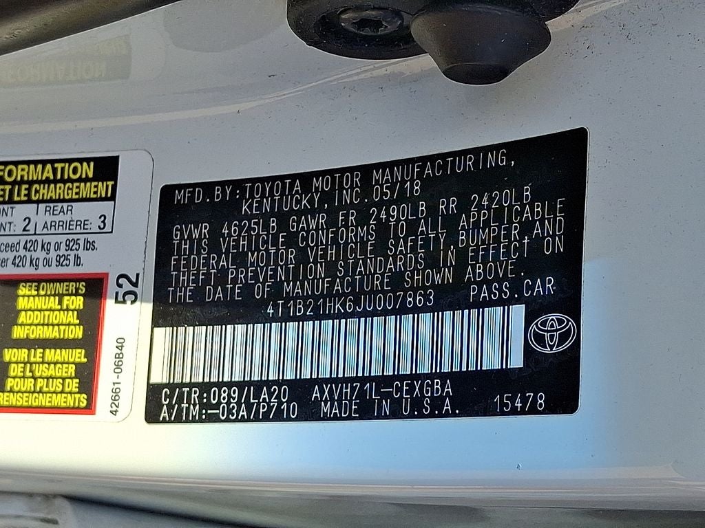 2018 Toyota Camry Hybrid XLE