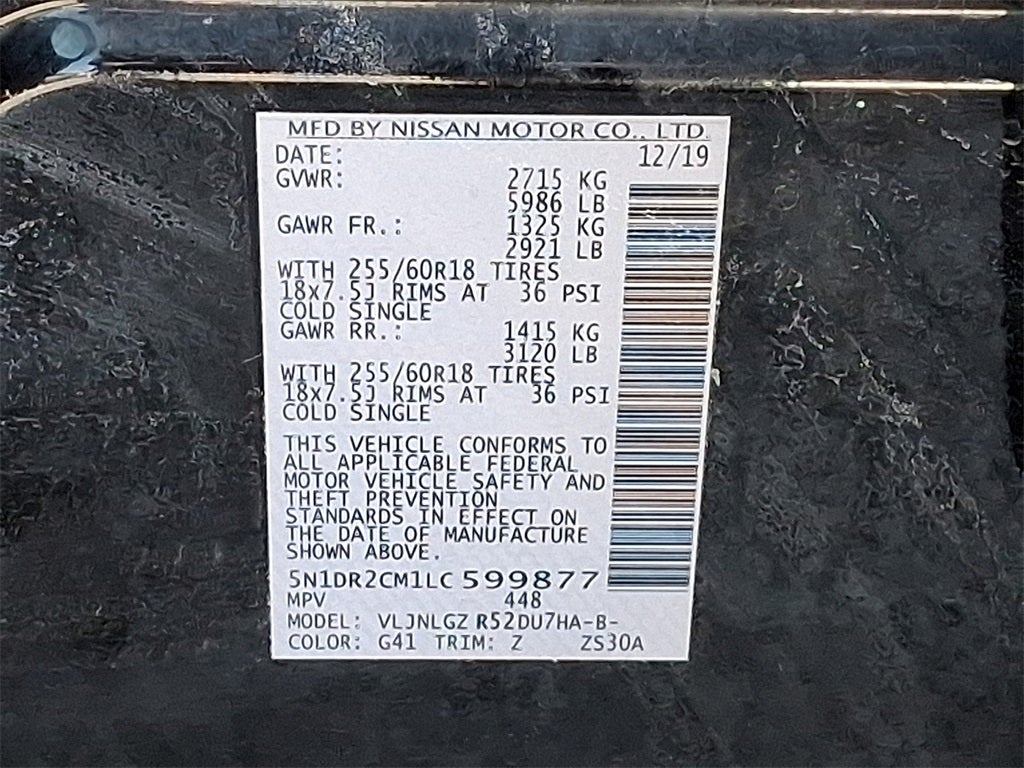 2020 Nissan Pathfinder SL Rock Creek