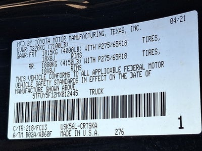 2021 Toyota Tundra SR5