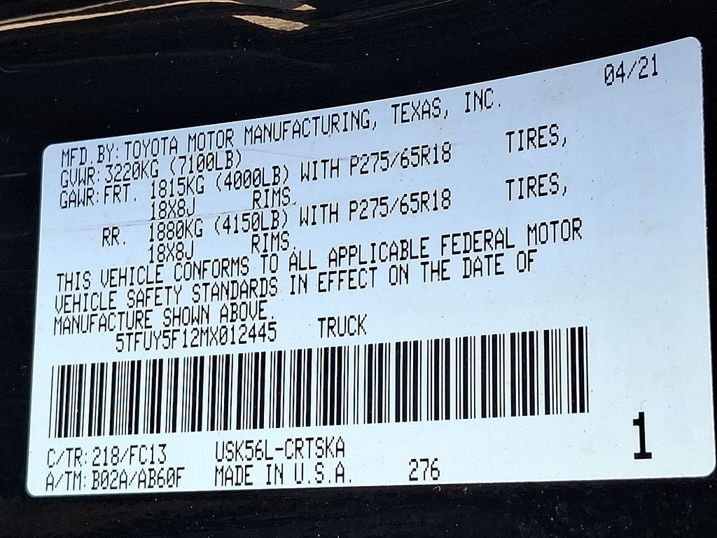 2021 Toyota Tundra SR5