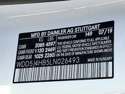 2020 Mercedes-Benz CLA CLA 250 4MATIC®