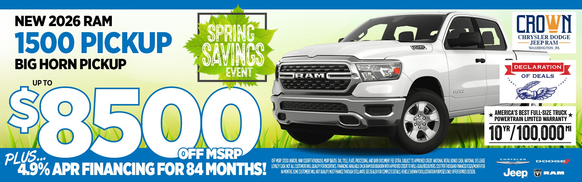 Up to $8,500 Off MSRP Or 4.9% APR